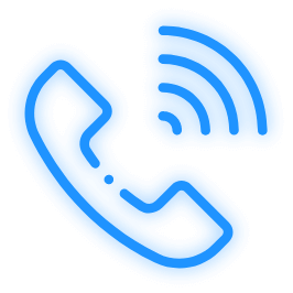 Blue Neon Phone