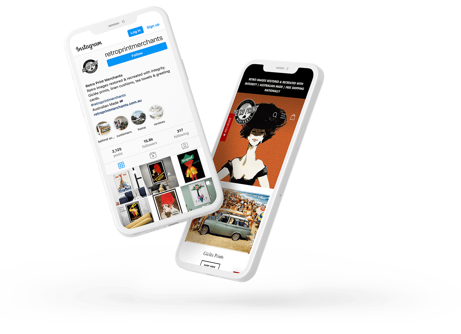 Retro Print Merchants Hero