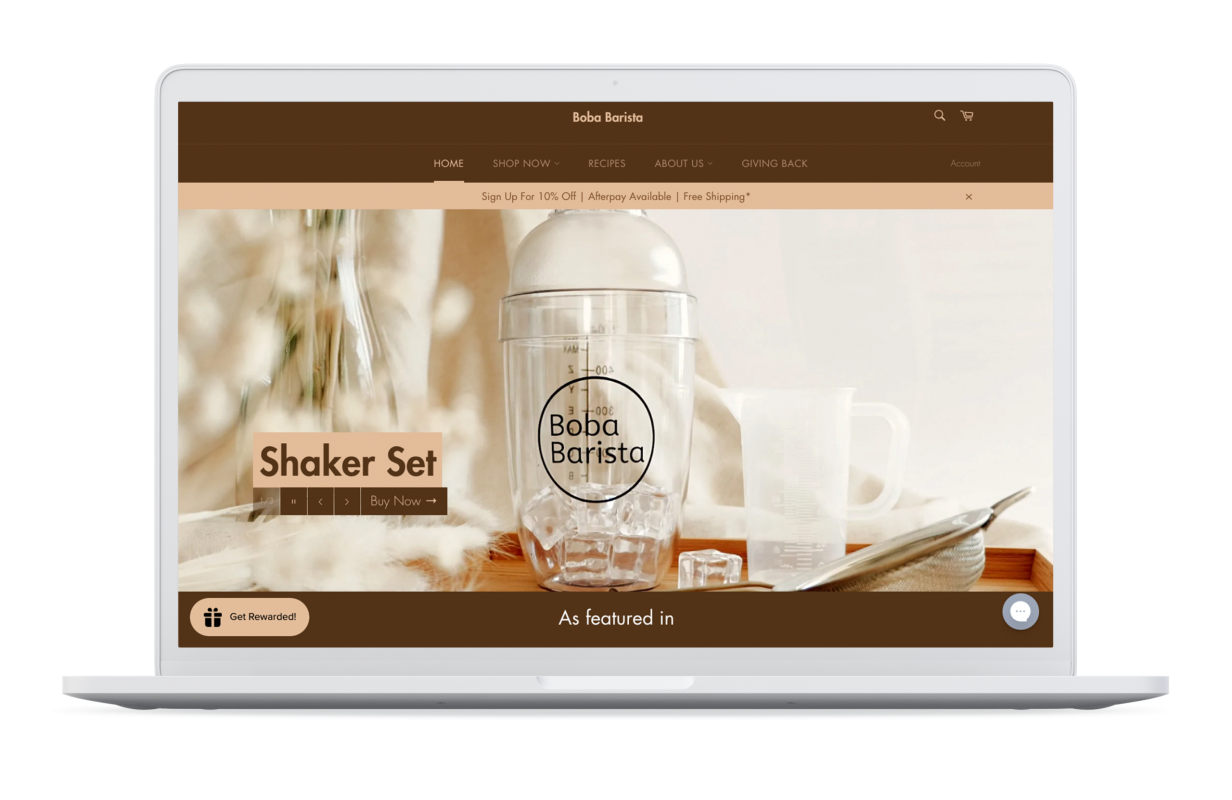 Boba Barista Case Study Laptop