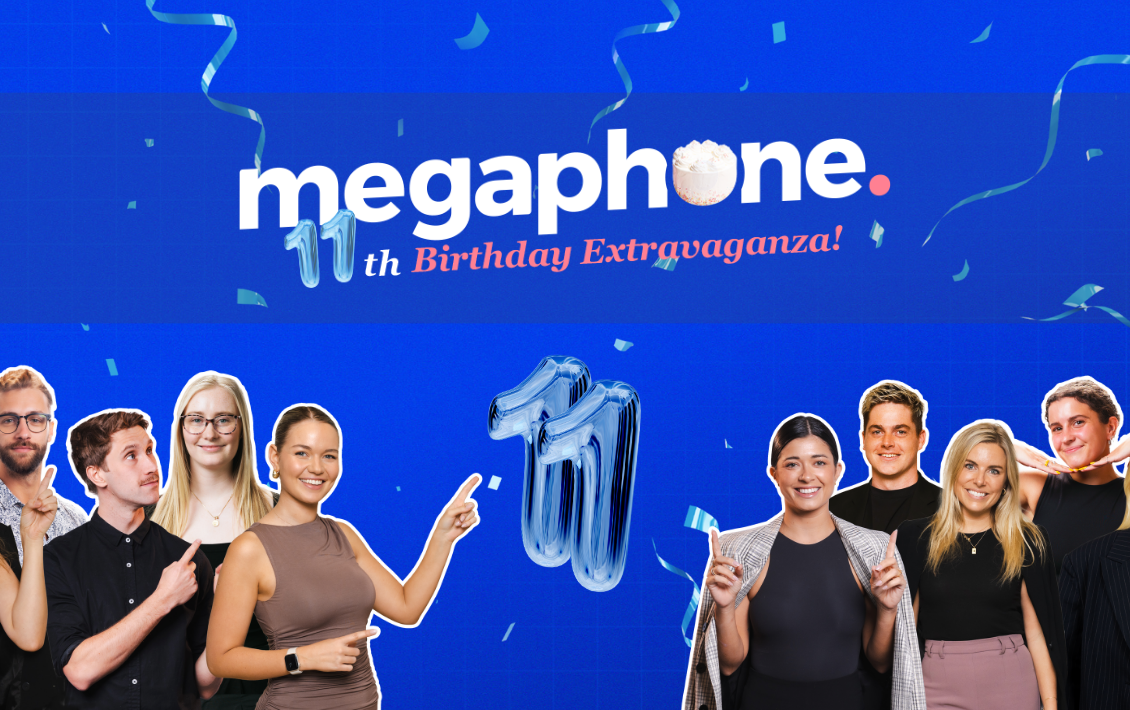 Megaphone Birthday Page