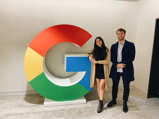 Josh Gowing & Natasha Adamns at Google HQ